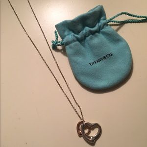 Tiffany&Co necklace rosegold, silver heart charms